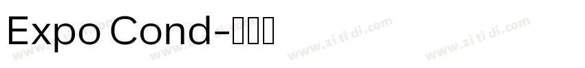 Expo Cond字体转换